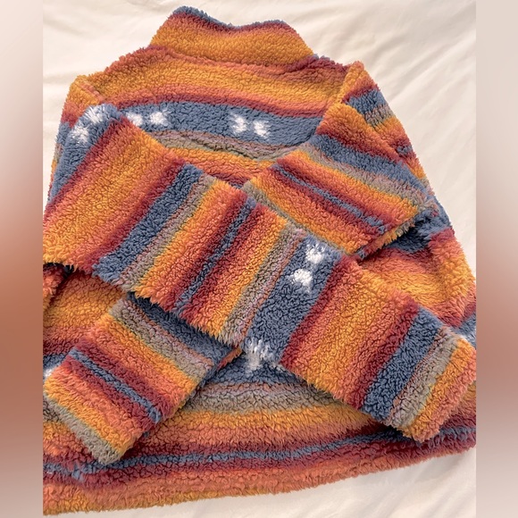 Hippie Rose sherpa zip up sweater - Picture 5 of 8